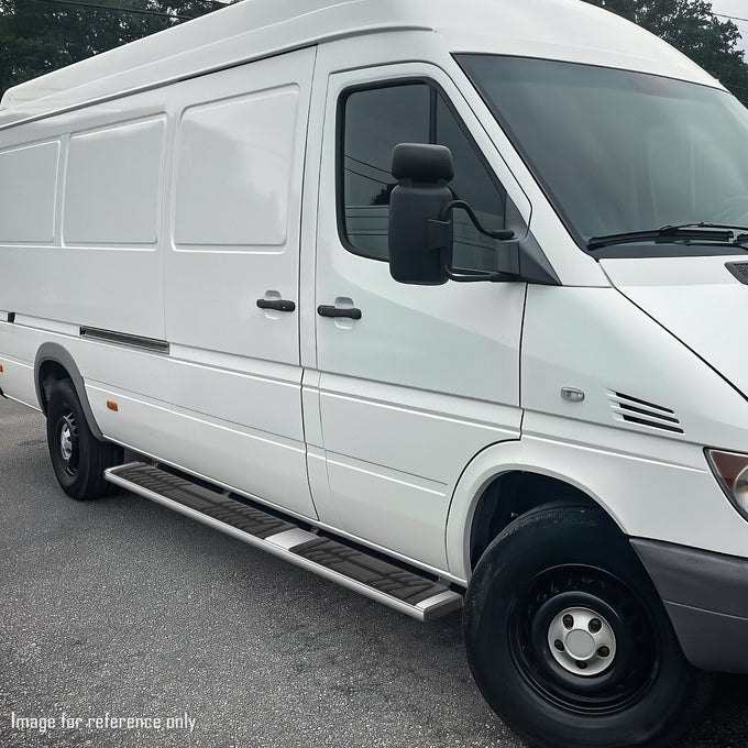 6.5 in. W Flat Step Bar Running Boards <br> 07-24 Dodge/ Mercedes-Benz/ Freightliner Sprinter