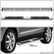 6.5 in. W Flat Step Bar Running Boards <br> 10-15 Cadillac SRX