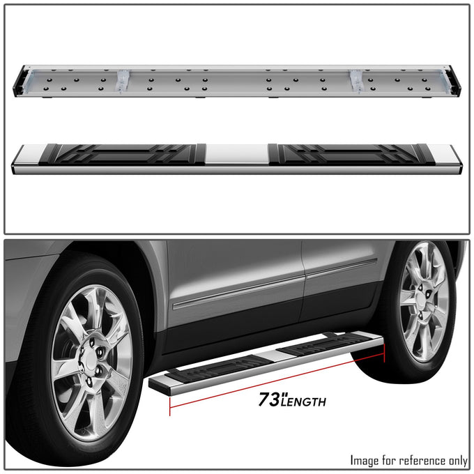 6.5 in. W Flat Step Bar Running Boards <br> 10-15 Cadillac SRX