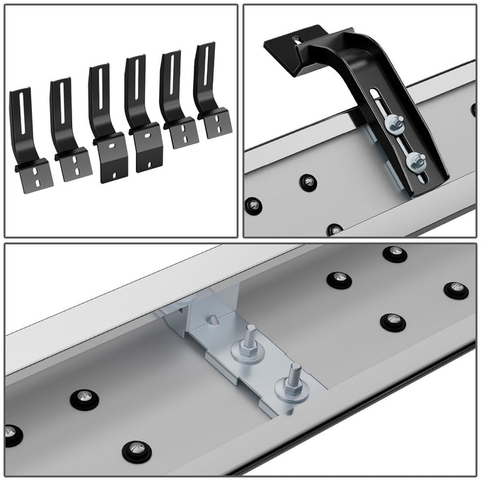 6.5 in. W Flat Step Bar Running Boards <br> 05-23 Toyota Tacoma Crew Cab