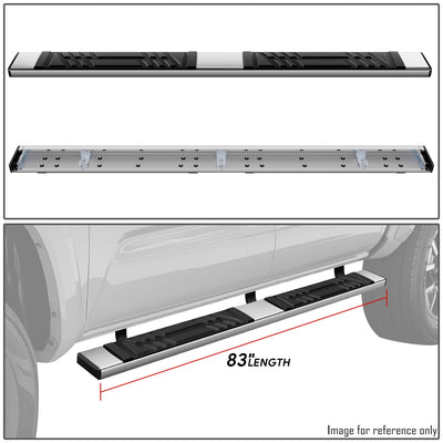 6.5 in. W Flat Step Bar Running Boards <br> 05-23 Toyota Tacoma Crew Cab