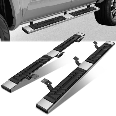 6.5 in. W Flat Step Bar Running Boards <br> 05-23 Toyota Tacoma Crew Cab
