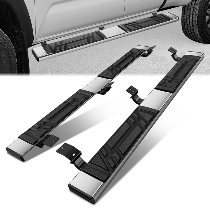 6.5 in. W Flat Step Bar Running Boards <br> 05-23 Toyota Tacoma Extended Cab