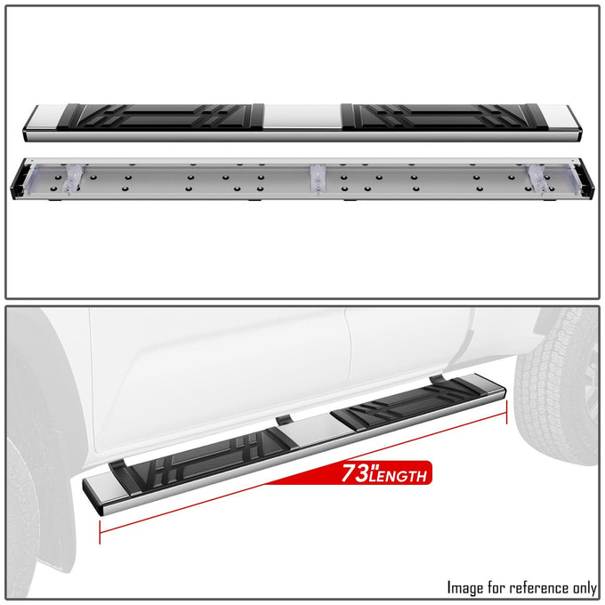 6.5 in. W Flat Step Bar Running Boards <br> 05-23 Toyota Tacoma Extended Cab