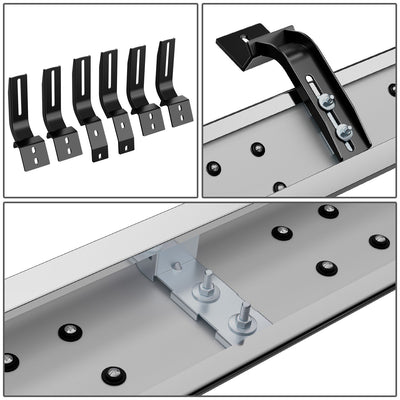 6.5 in. W Flat Step Bar Running Boards <br> 07-21 Toyota Tundra Crew Cab
