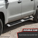 6.5 in. W Flat Step Bar Running Boards <br> 07-21 Toyota Tundra Crew Cab