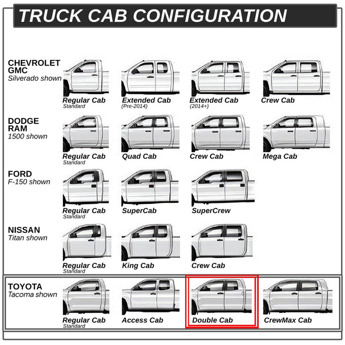 6.5 in. W Flat Step Bar Running Boards <br> 07-21 Toyota Tundra Crew Cab