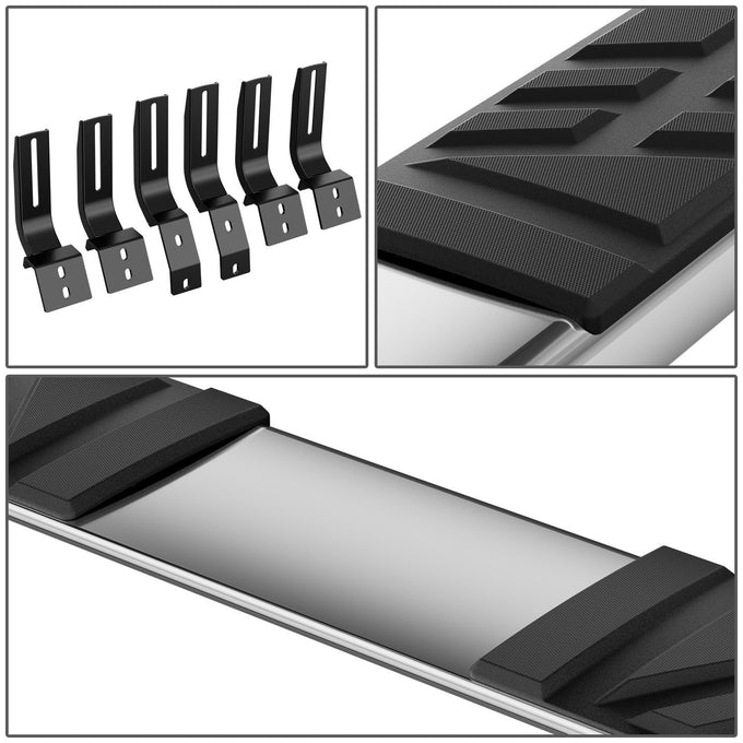 6.5 in. W Flat Step Bar Running Boards <br> 07-21 Toyota Tundra Double (Extended) Cab