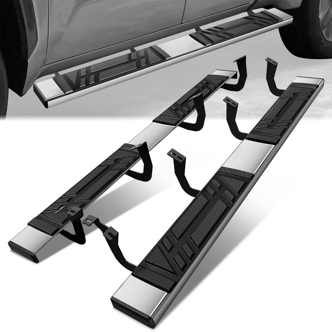 6.5 in. W Flat Step Bar Running Boards <br> 22-24 Toyota Tundra Extended Cab
