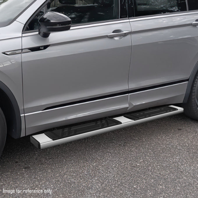 6.5 in. W Flat Step Bar Running Boards <br> 22-24 Volkswagen Tiguan