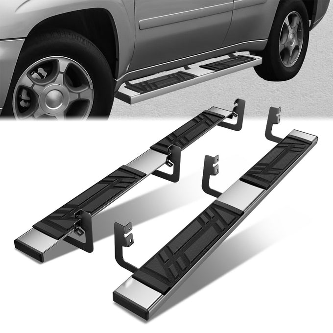 6.5in. Running Boards Side Step Nerf Bar <br>02-09 Chevy Trailblazer GMC Envoy
