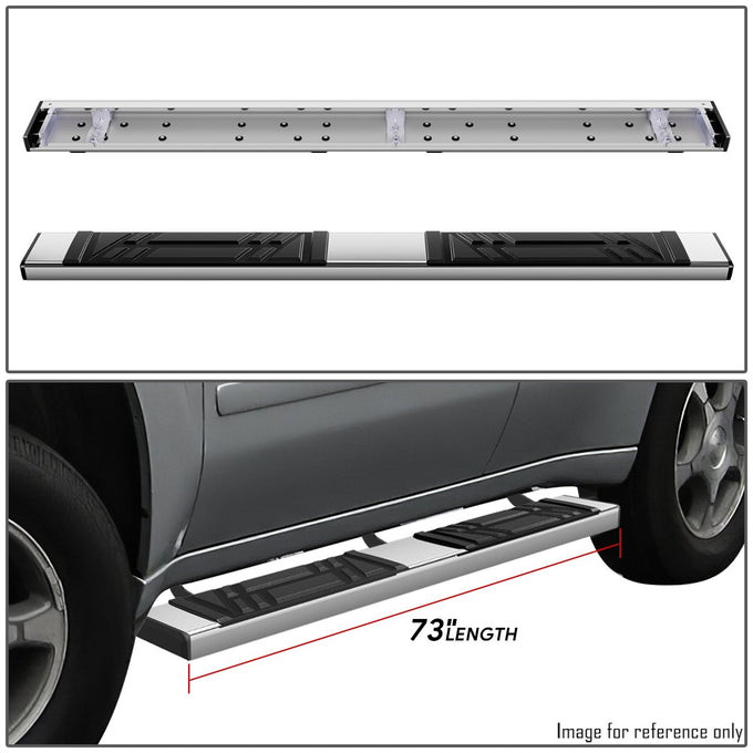 6.5in. Running Boards Side Step Nerf Bar <br>02-09 Chevy Trailblazer GMC Envoy