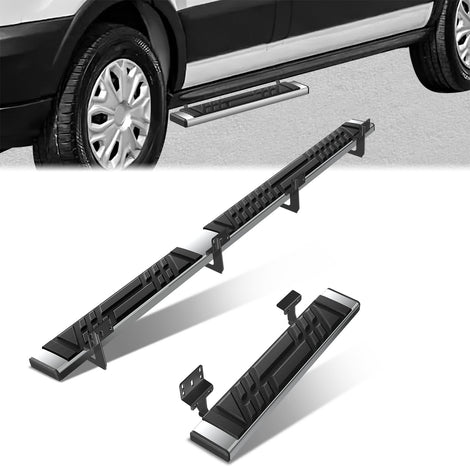 6.5in. Side Stainless Steel Running Board Step Nerf Bar <br>15-24 Ford Transit Van