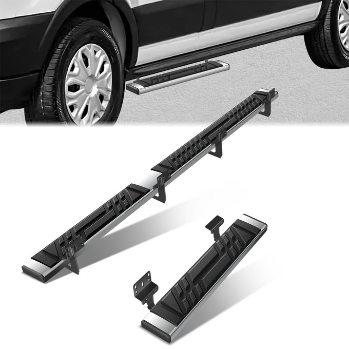 6.5in. Side Stainless Steel Running Board Step Nerf Bar <br>15-24 Ford Transit Van