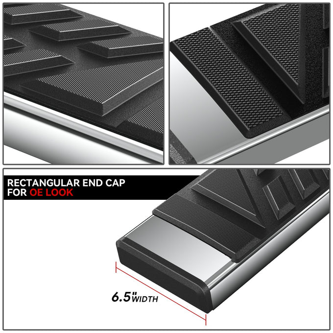 6.5in. Side Stainless Steel Running Board Step Nerf Bar <br>15-24 Ford Transit Van
