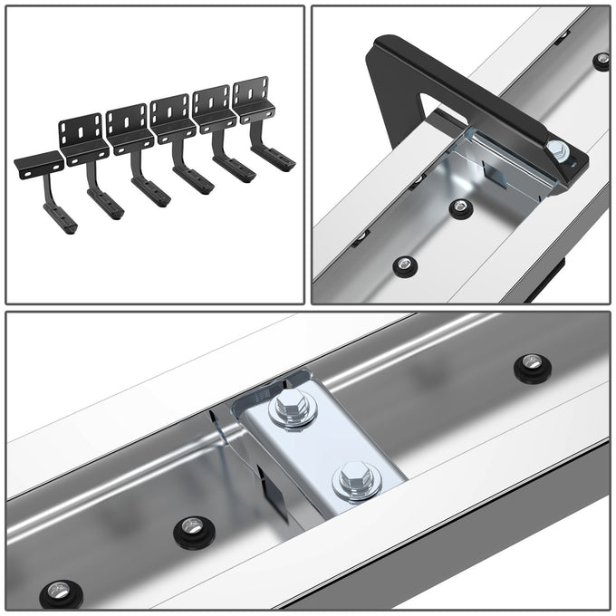 6.5in. Side Stainless Steel Running Board Step Nerf Bar <br>15-24 Ford Transit Van
