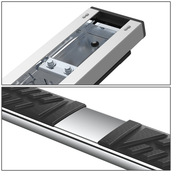 6.5in. Side Stainless Steel Running Board Step Nerf Bar <br>15-24 Ford Transit Van
