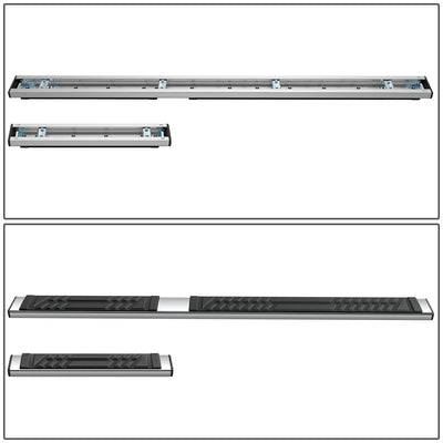 6.5in. Side Stainless Steel Running Board Step Nerf Bar <br>15-24 Ford Transit Van