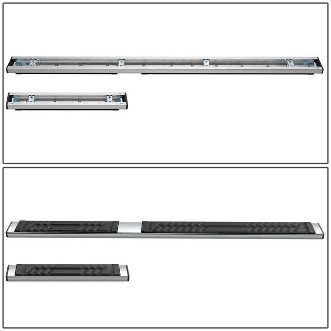 6.5in. Side Stainless Steel Running Board Step Nerf Bar <br>15-24 Ford Transit Van