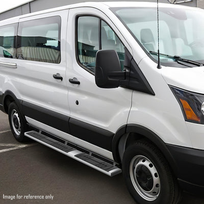 6.5in. Side Stainless Steel Running Board Step Nerf Bar <br>15-24 Ford Transit Van
