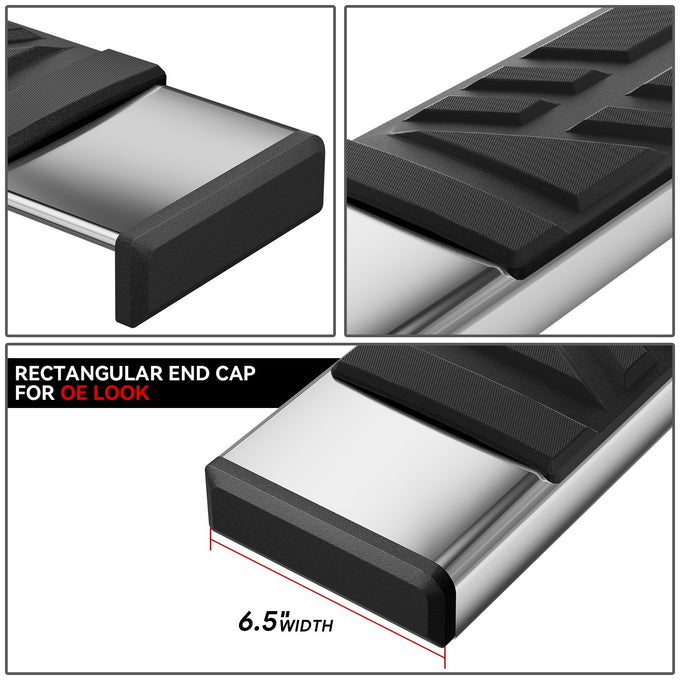 6.5 in. W Flat Step Bar Running Boards <br> 16-20 Chevy/GMC Tahoe Yukon