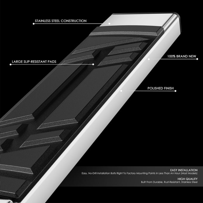 6.5in. Side Step Nerf Bar Running Boards Pedal <br>21-25 Chevrolet Tahoe GMC Yukon