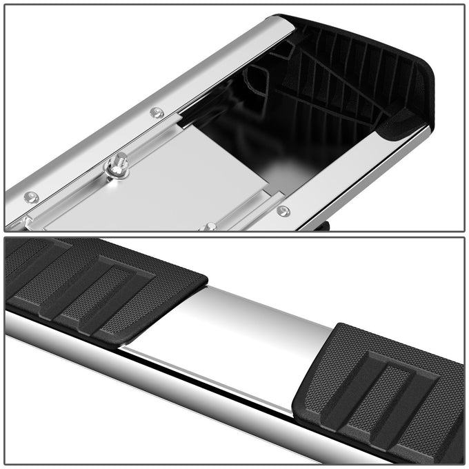 6 in. Wide Side Step Bar Running Boards <br>07-19 Chevy Silverado GMC Sierra Crew Cab