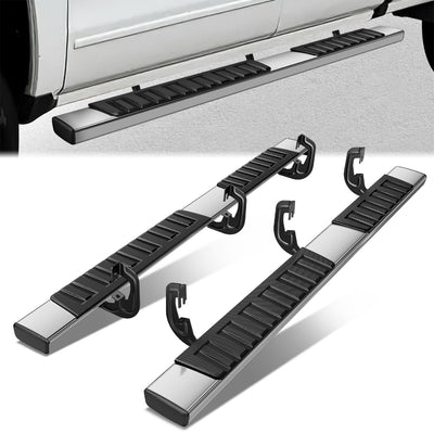 6 in. Wide Side Step Bar Running Boards <br>07-19 Chevy Silverado GMC Sierra Extended Cab