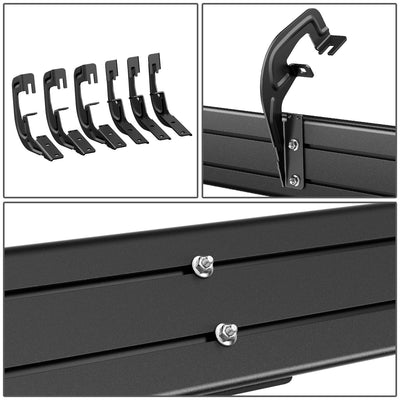 6 in. Wide Flat Step Bar Running Boards <br>07-19 Chevy Silverado GMC Sierra Extended Cab