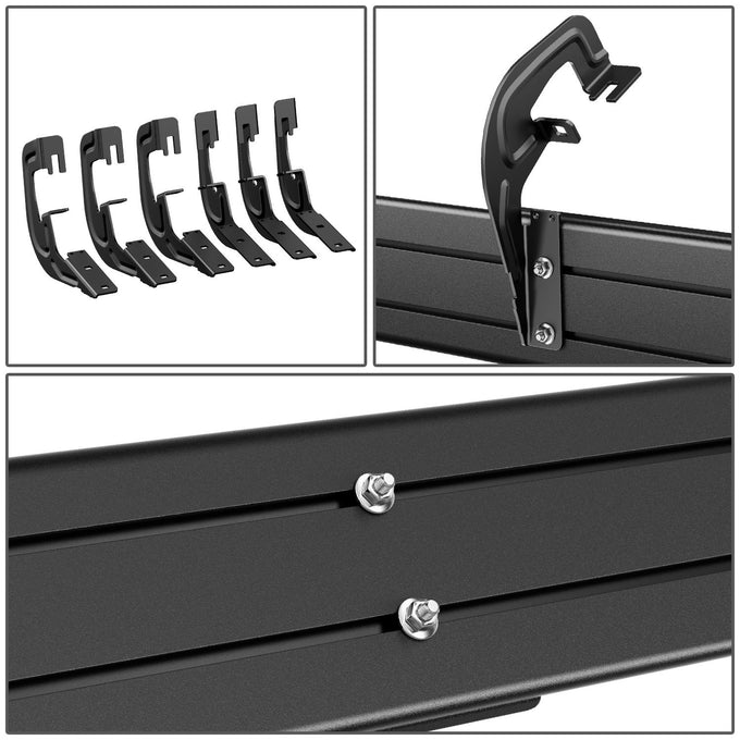 6 in. Wide Flat Step Bar Running Boards <br>07-19 Chevy Silverado GMC Sierra Extended Cab