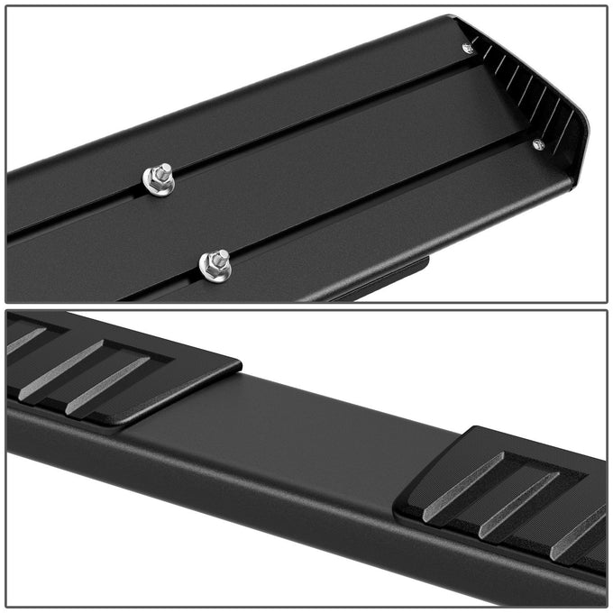 6 in. Wide Flat Step Bar Running Boards <br>07-19 Chevy Silverado GMC Sierra Extended Cab