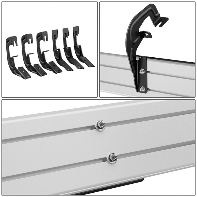 6.25 in. Wide Flat Side Step Bar Running Boards <br>07-19 Chevy Silverado GMC Sierra Extended Cab