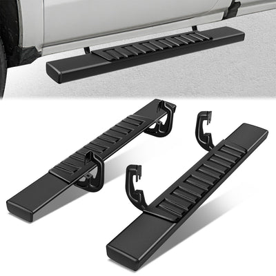 6 in. Wide Flat Step Bar Running Boards <br>07-19 Chevy Silverado GMC Sierra Standard Cab