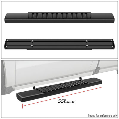 6 in. Wide Flat Step Bar Running Boards <br>07-19 Chevy Silverado GMC Sierra Standard Cab