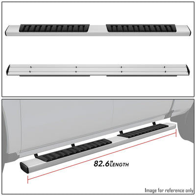 6 in. Wide Side Step Bar Running Boards <br>07-19 Chevy Silverado GMC Sierra Crew Cab