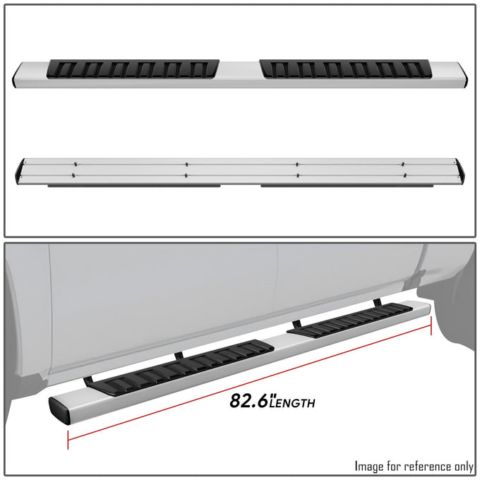 6 in. Wide Side Step Bar Running Boards <br>07-19 Chevy Silverado GMC Sierra Crew Cab