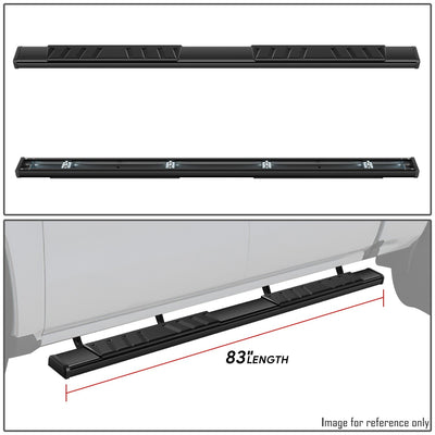 5 in. Wide Side Step Bar Running Boards <br>07-19 Chevy Silverado GMC Sierra Crew Cab