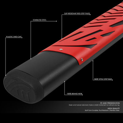 5.5 in. Wide Oval Side Step Nerf Bar w/Aluminum Step Pad <br>09-22 Ram 1500 2500 3500 Crew Cab