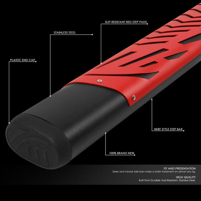 5.5 in. Wide Oval Side Step Nerf Bar w/Aluminum Step Pad <br>09-22 Ram 1500 2500 3500 Crew Cab
