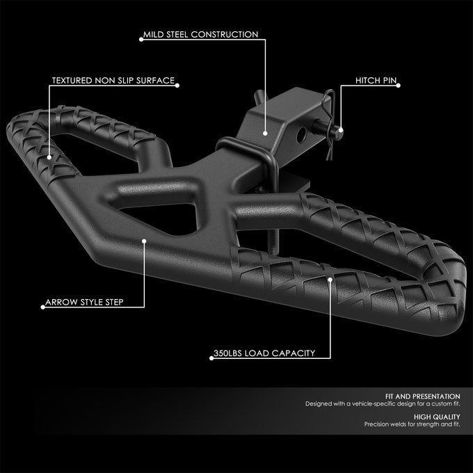 Arrow Style Tow Hitch Step<br>Vehicles with 2 inch Tow Hitch Receiver