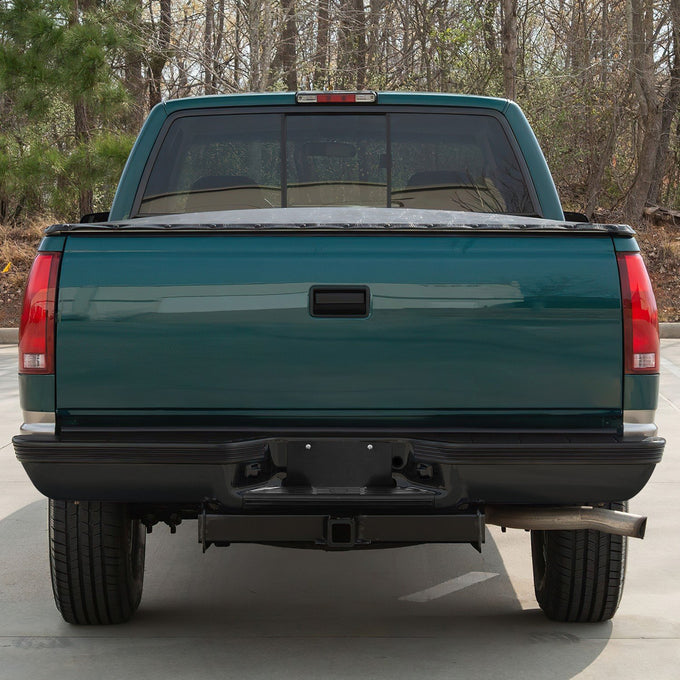 Black Steel Rear Step Bumper Assembly <br>88-00 Chevy GMC C/K 1500 2500 3500