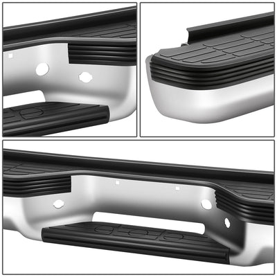 Chrome Steel Rear Step Bumper Assembly <br>88-00 Chevy GMC C/K 1500 2500 3500