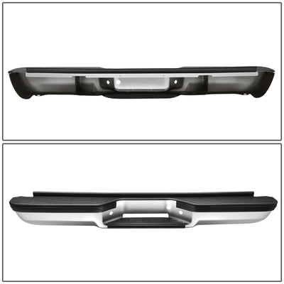 Chrome Steel Rear Step Bumper Assembly <br>88-00 Chevy GMC C/K 1500 2500 3500