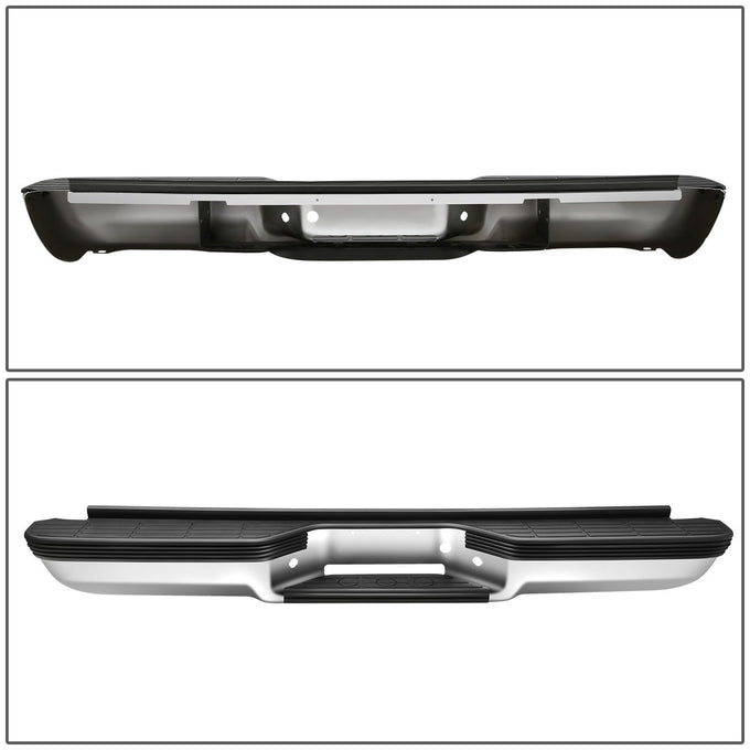Rear Chrome Step Bumper Assembly <br>92-00 Chevy GMC C/K 1500 2500 Suburban