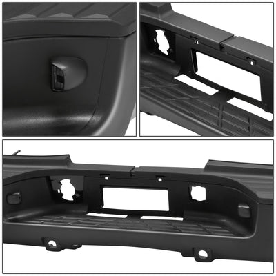 Chrome Rear Step Bumper <br>07-10 Chevy Silverado Sierra 2500 HD w/ Sensor Holes