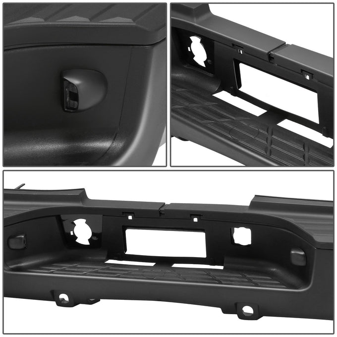 Chrome Rear Step Bumper <br>07-10 Chevy Silverado Sierra 2500 HD w/ Sensor Holes