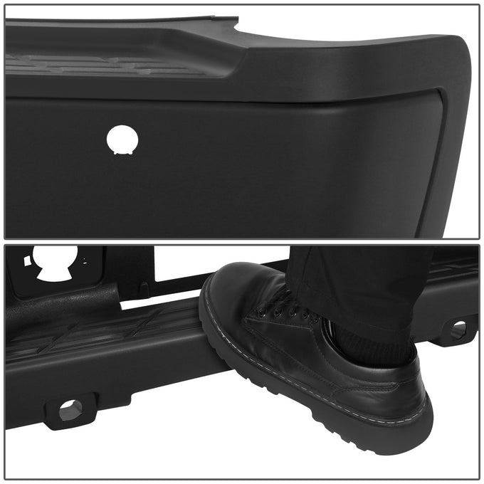 Rear Step Bumper W/License Plate Lights <br> 07-10 Chevy/GMC Silverado Sierra 2500 3500HD