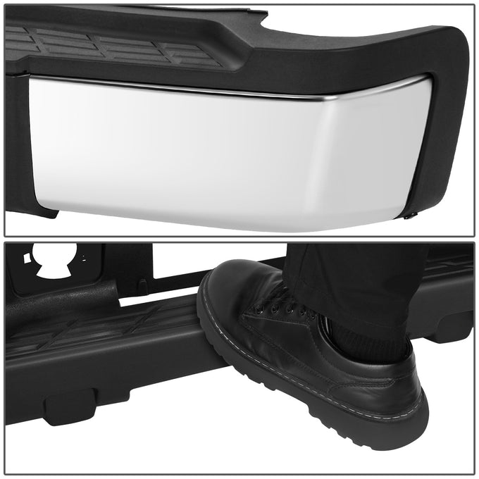 Rear Step Bumper W/License Plate Lights <br> 07-10 Chevy/GMC Silverado Sierra 2500 3500HD