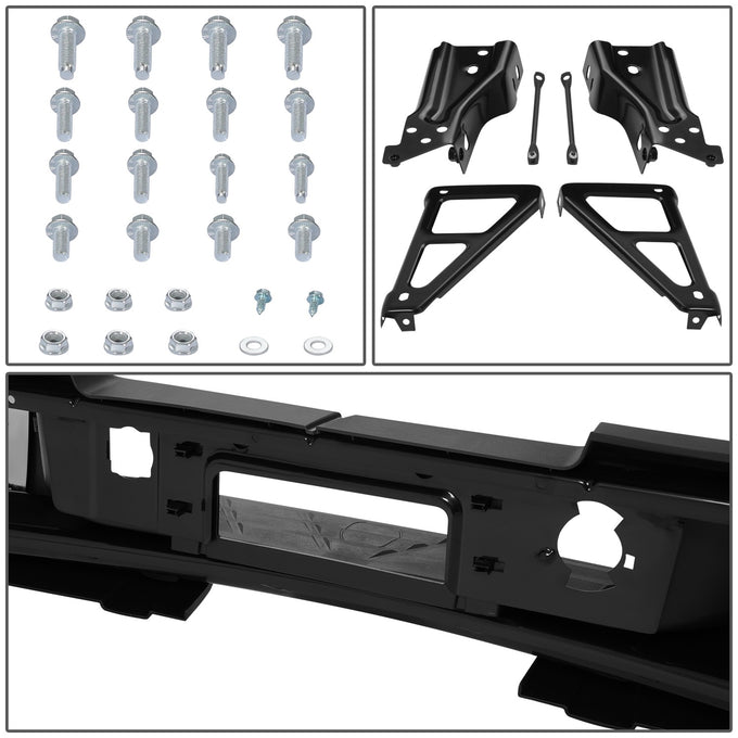 Rear Step Bumper W/License Plate Lights <br> 07-10 Chevy/GMC Silverado Sierra 2500 3500HD