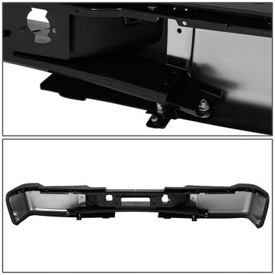 Rear Step Bumper W/License Plate Lights <br> 07-10 Chevy/GMC Silverado Sierra 2500 3500HD